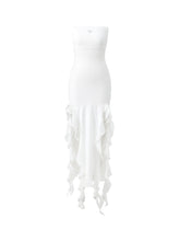 Asymmetrical Ruffle Bandeau Dress - CHINASQUAD
