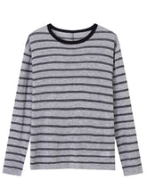 Retro Stripe Versatile Knit T-Shirt - CHINASQUAD