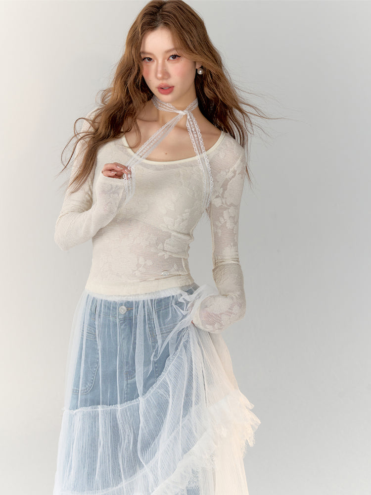 White Long-Sleeve Base Layer T-Shirt - CHINASQUAD