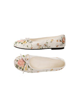 Floral Print Canvas Ballet Shoes - CHINASQUAD