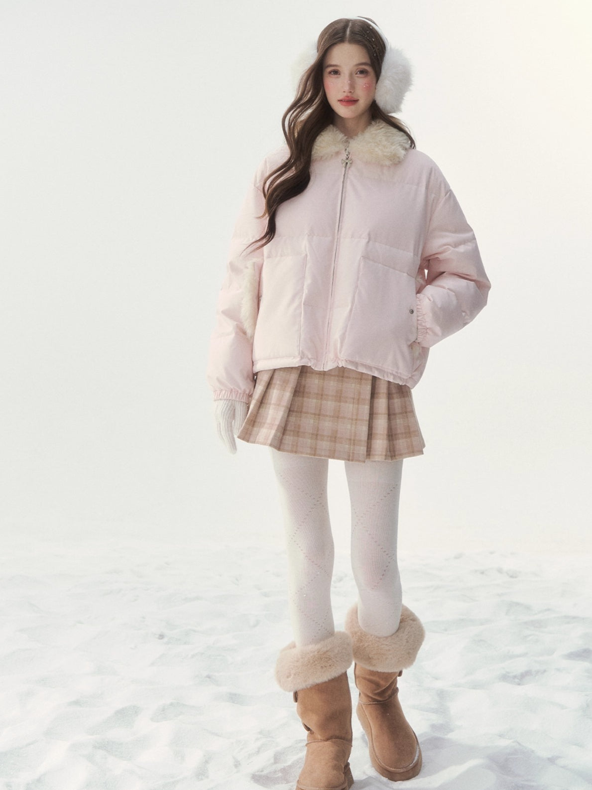 Original Pink Reversible Down Jacket