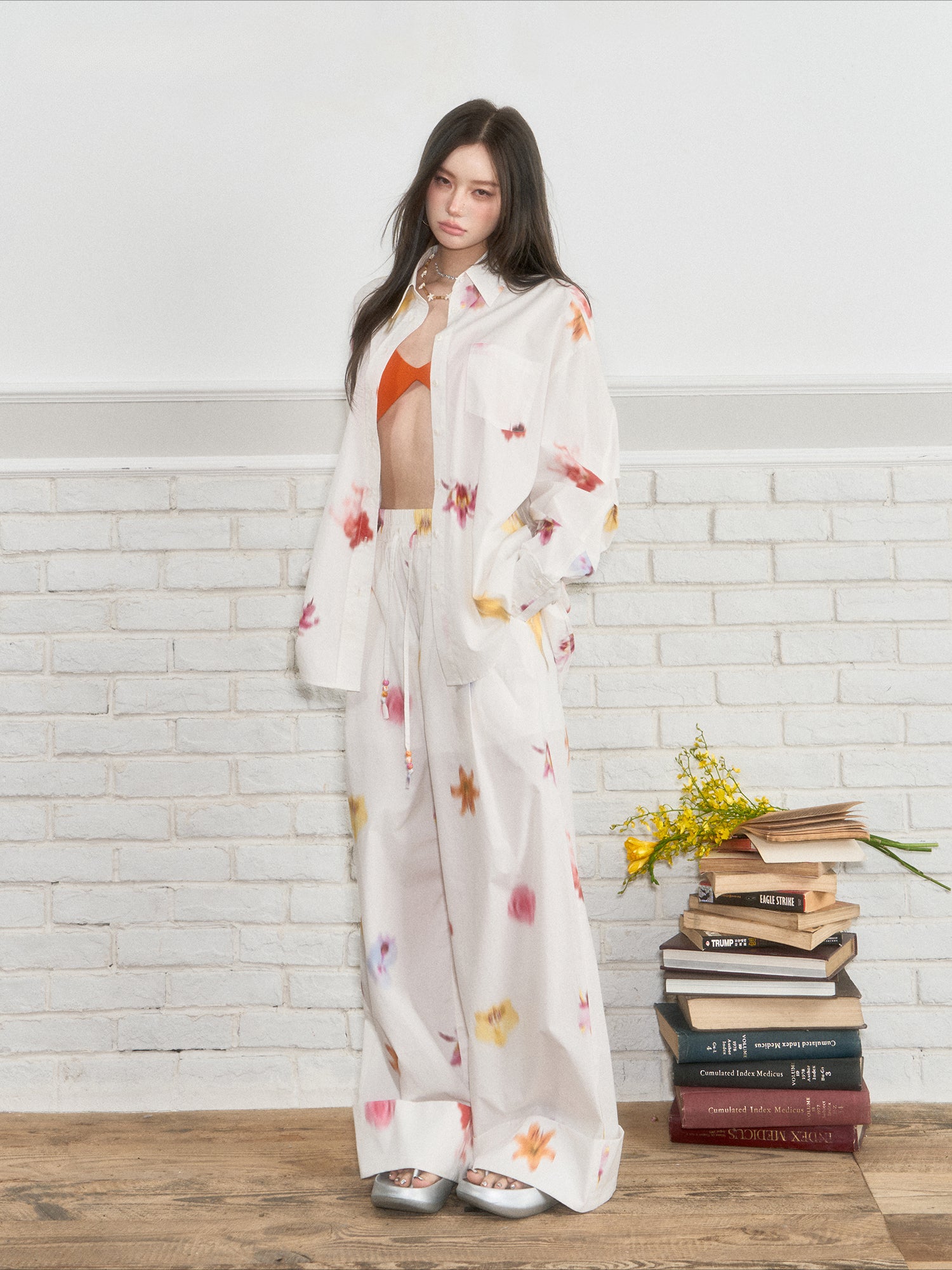 Flower Hanging Casual Pants - CHINASQUAD