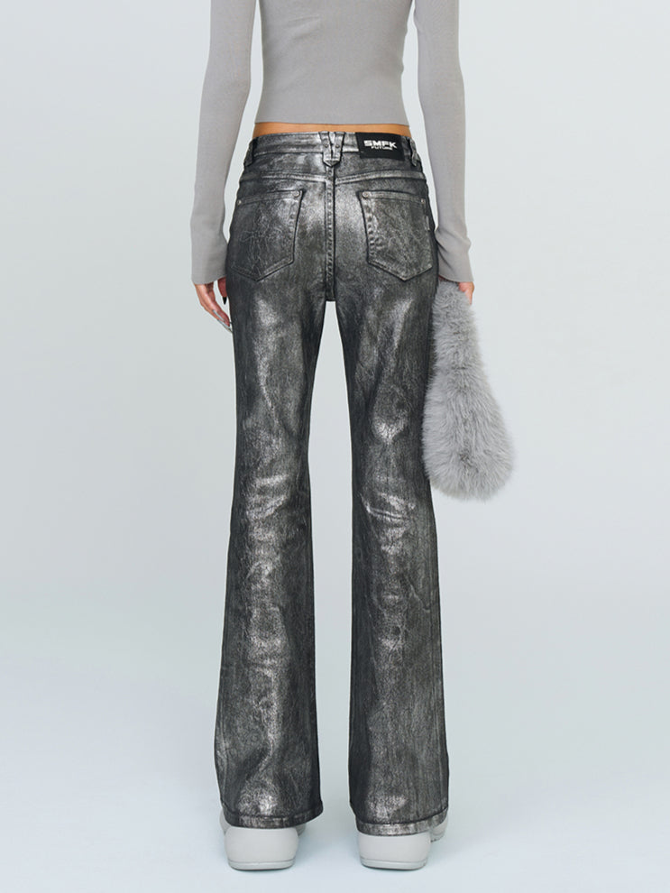 Mirage Star Cloud Elastic Flare Jeans - CHINASQUAD