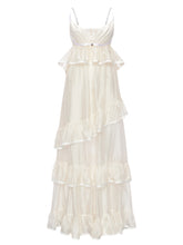 Ruffled Spaghetti Strap Backless Dress - CHINASQUAD