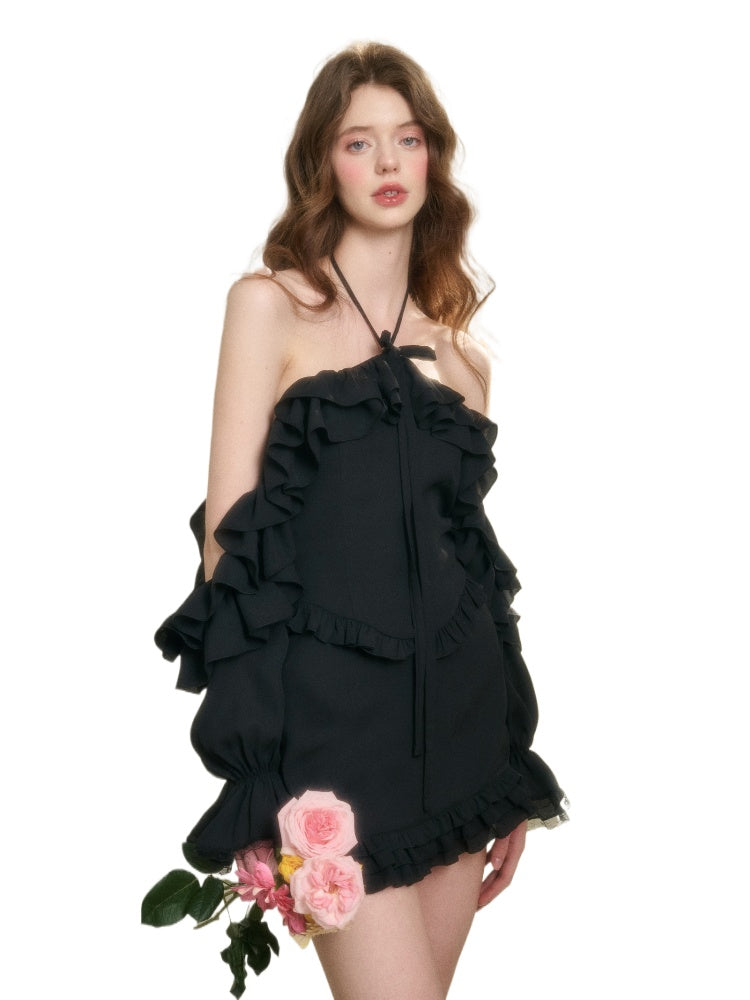 Summer Afternoon Halter Top & Skirt Set - CHINASQUAD