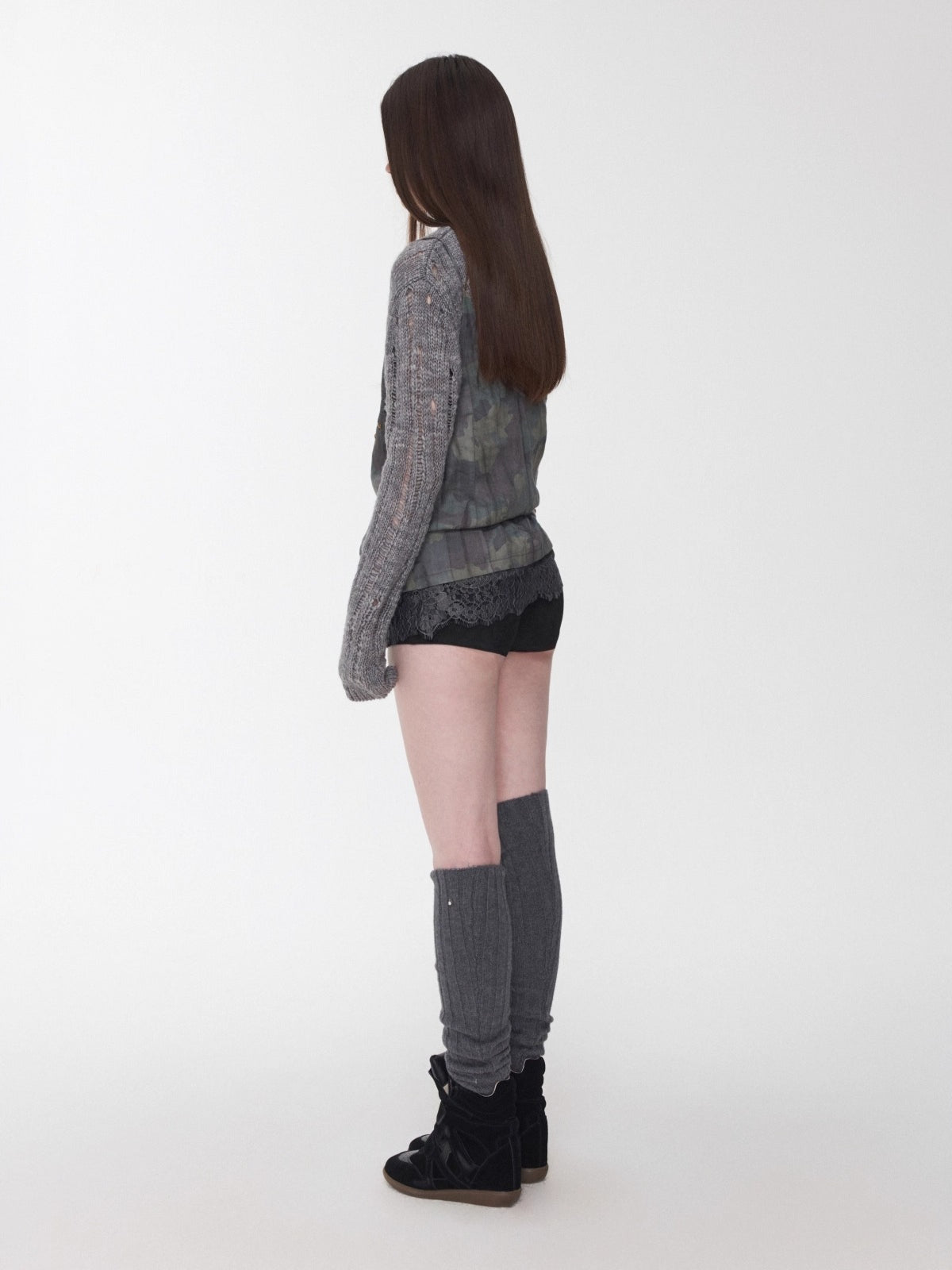 Low-Rise Studded Pocket Mini Shorts