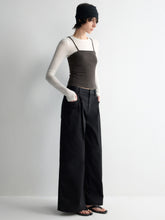 Oversized Tailored Wide-Leg Pants - CHINASQUAD