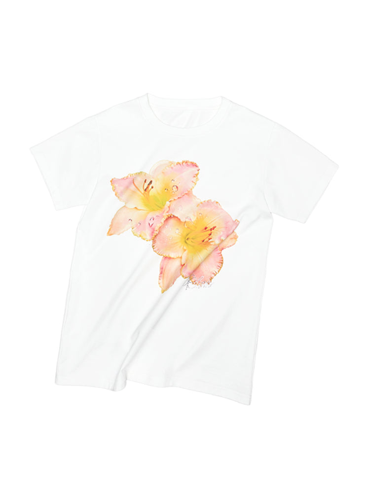 Printed Loose Austrian Rhinestone T-shirt - CHINASQUAD