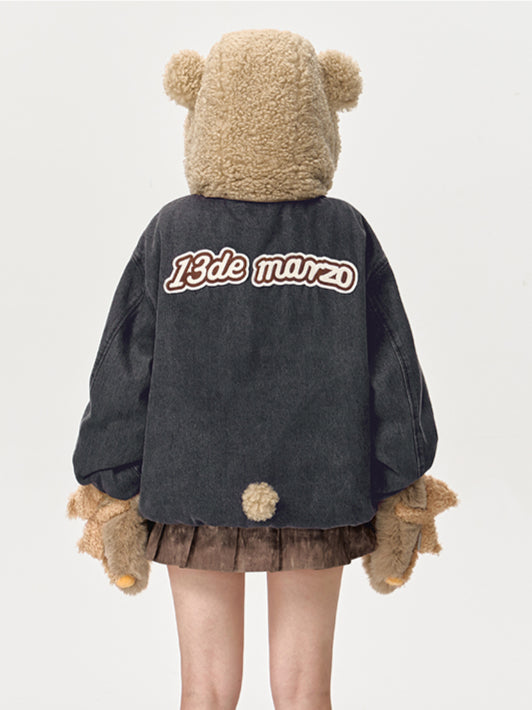 Bear Set Padded Hoodie - CHINASQUAD