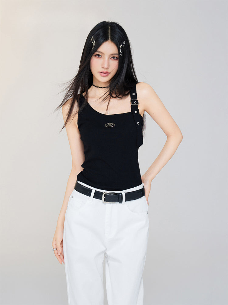 Irregular Off - the - Shoulder Vest