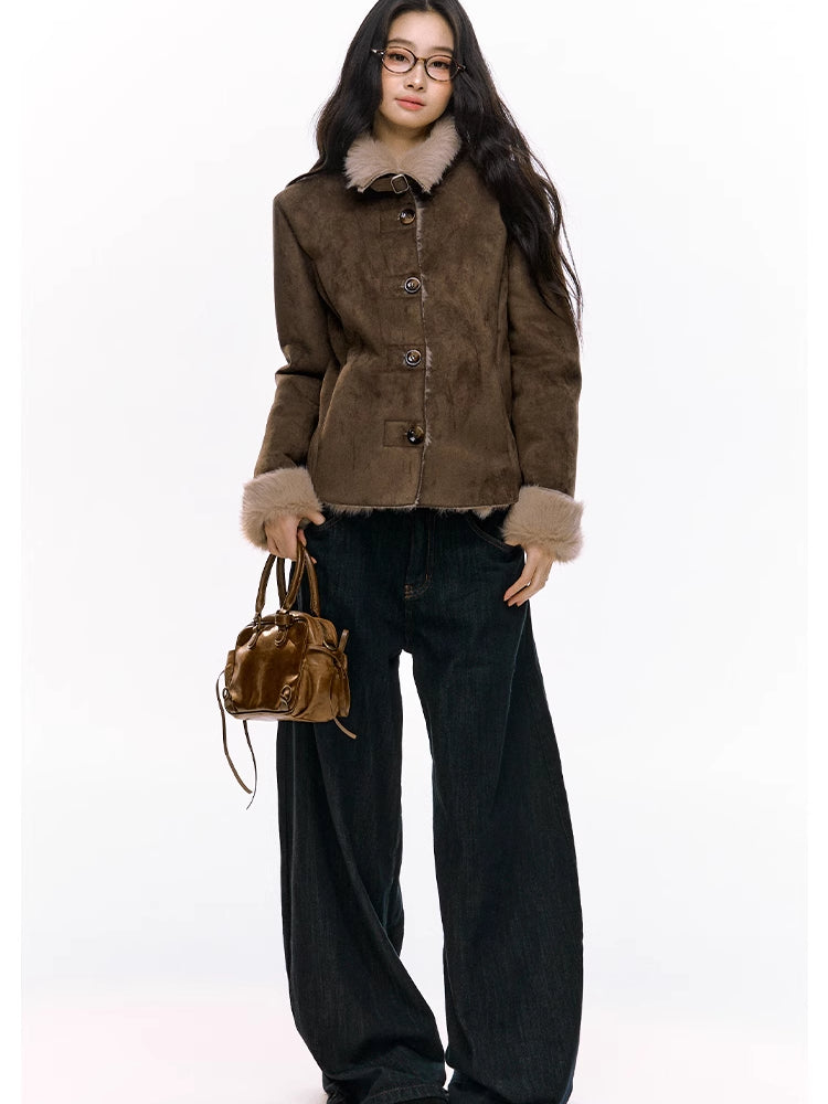 Slim-Fit Furry Jacket - CHINASQUAD