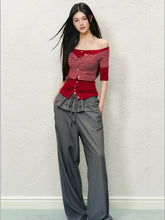 Lace Spliced Fake Two-Piece Pants - CHINASQUAD