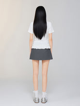 Ballet-style Bow-adorned Short sleeve Top - CHINASQUAD