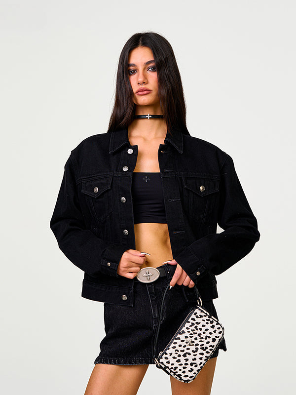 Black Leather Neck Ring - CHINASQUAD