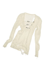 Reversible Hollow Sequin Knit Pullover - CHINASQUAD