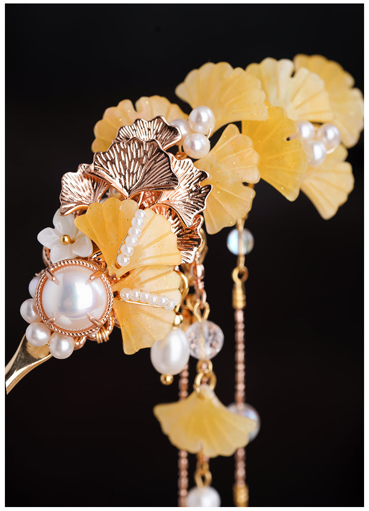 Tassel Ginkgo Hanfu Hairpin - CHINASQUAD