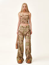 Compass Pleated Mesh Camisole - CHINASQUAD