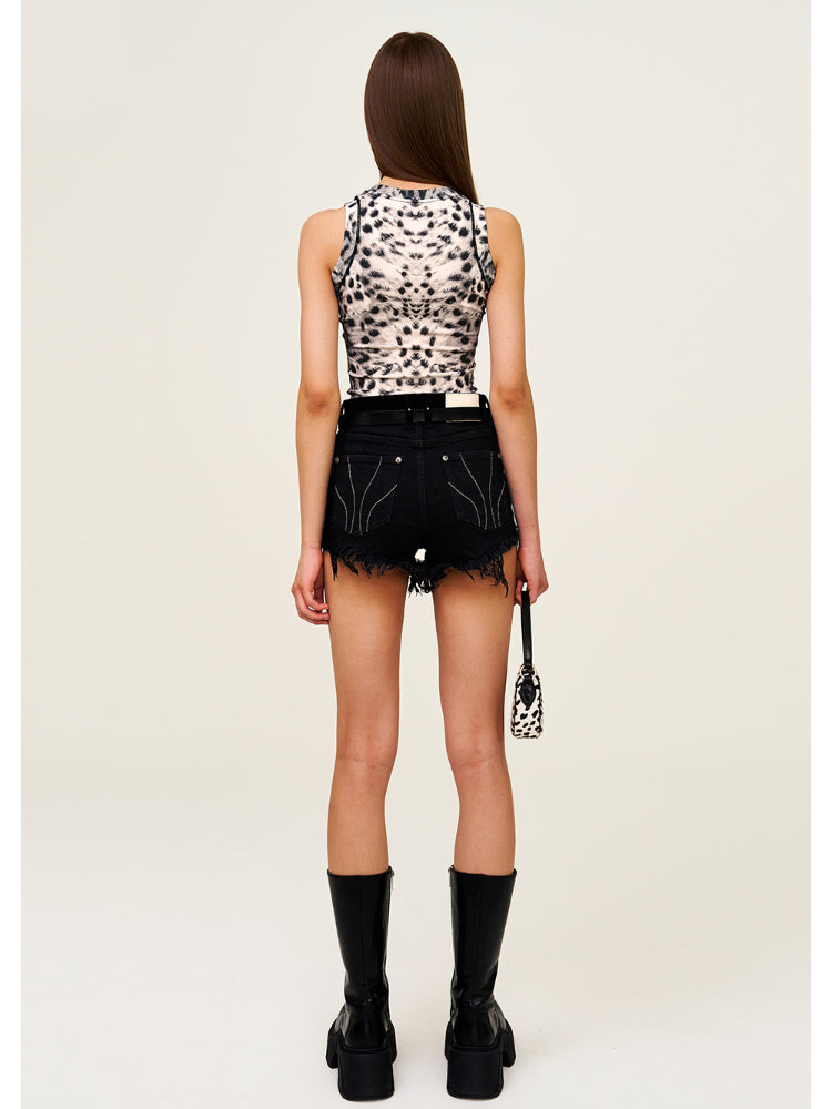 Sleeveless Outer - wear Lettered Sports Top - CHINASQUAD