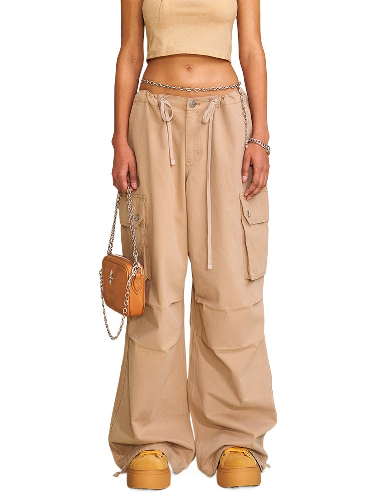 Compass Retro Para Pants Sand - CHINASQUAD