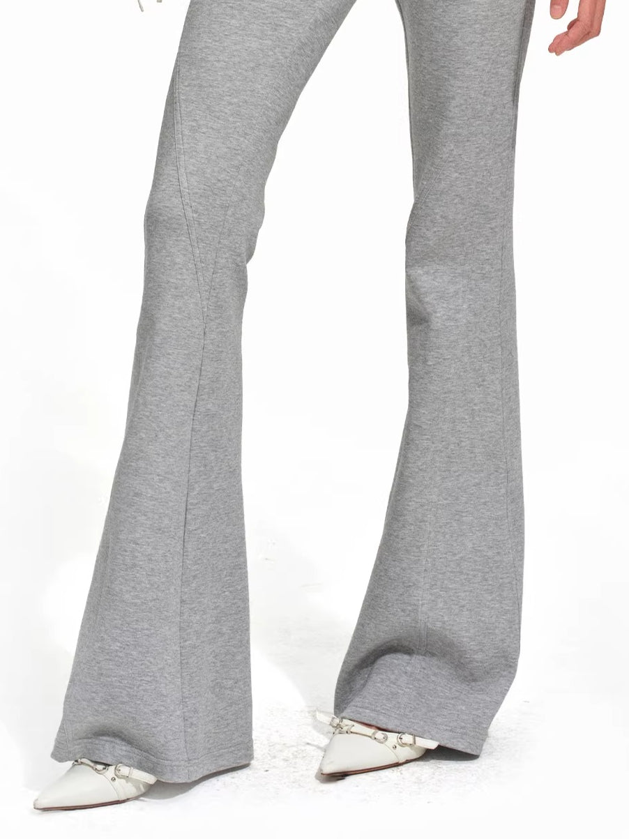 Air Cotton V-Waist Micro-Flare Knit Pants