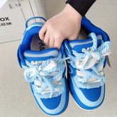 Dreamy Blue Chunky Casual Sneakers - CHINASQUAD