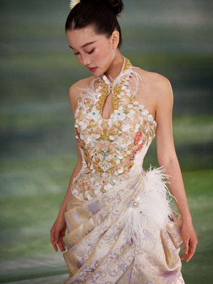 Champagne Bloom Gown