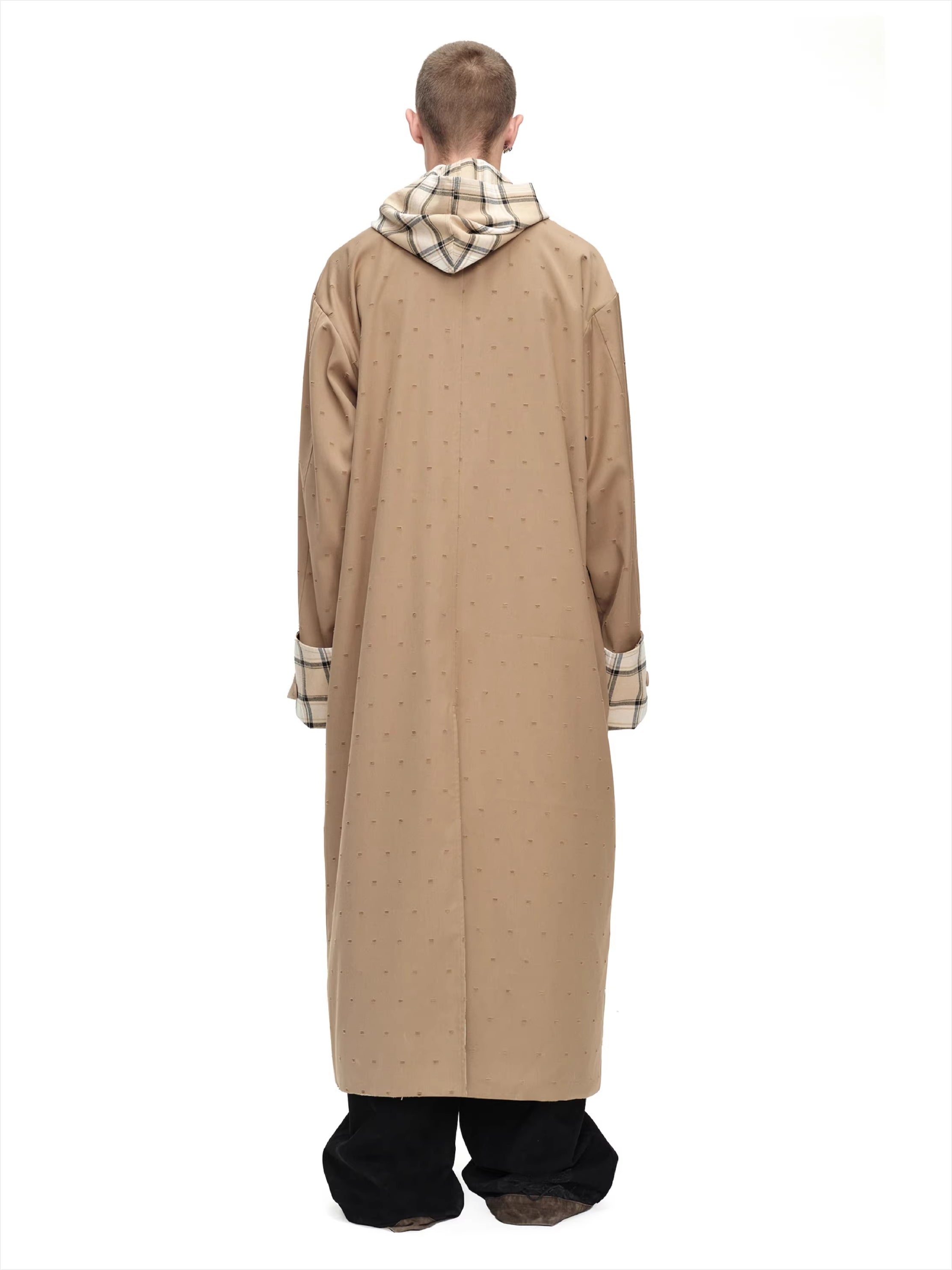Reversible Hooded Long Coat