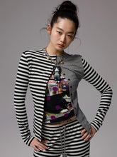 Reversible Striped Cardigan & Pants Set - CHINASQUAD