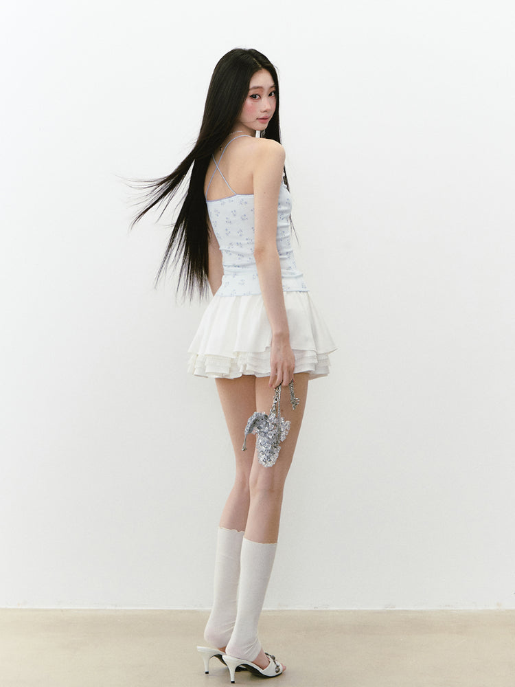 Floral Print Cami Top - CHINASQUAD