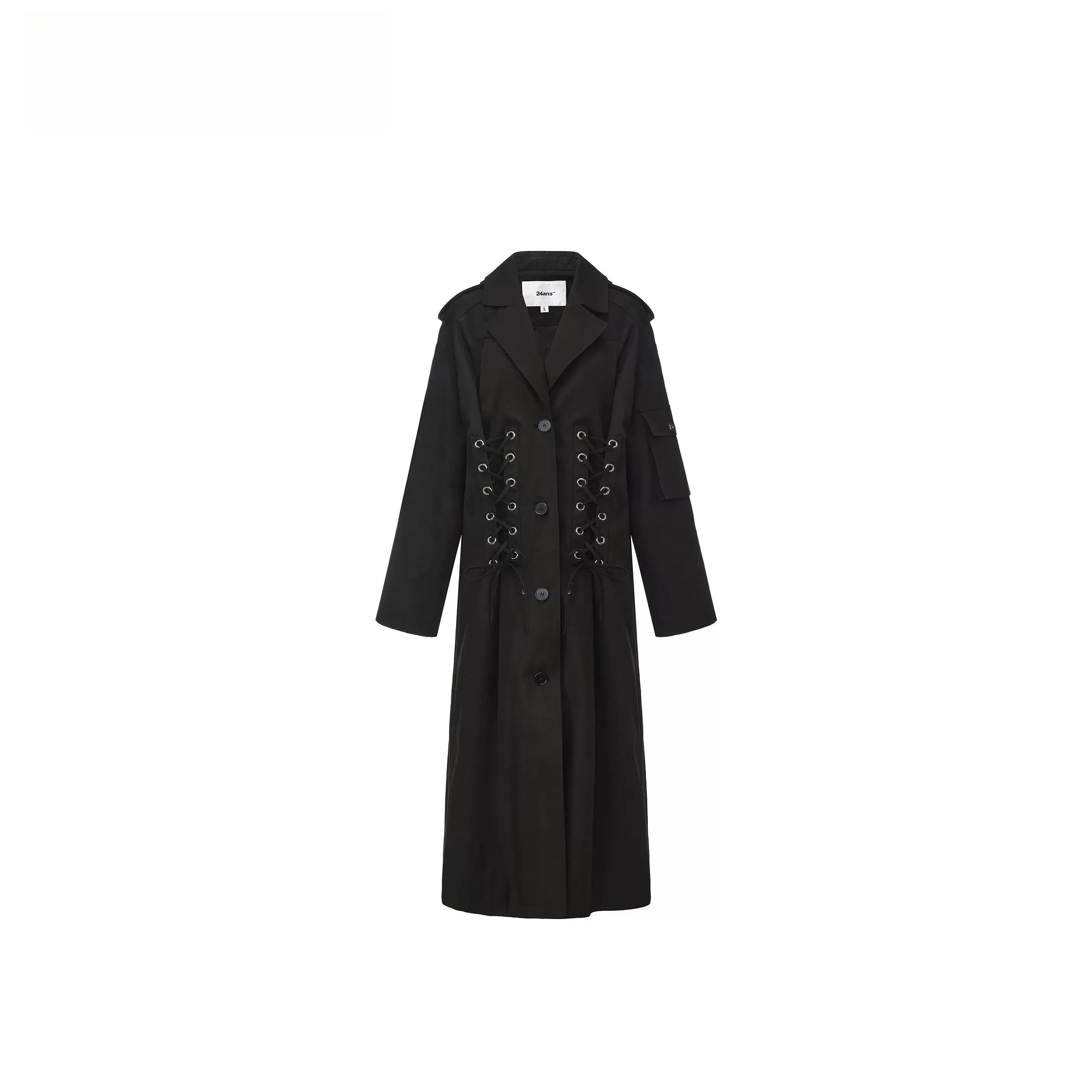 Oversized Drawstring Trench Coat