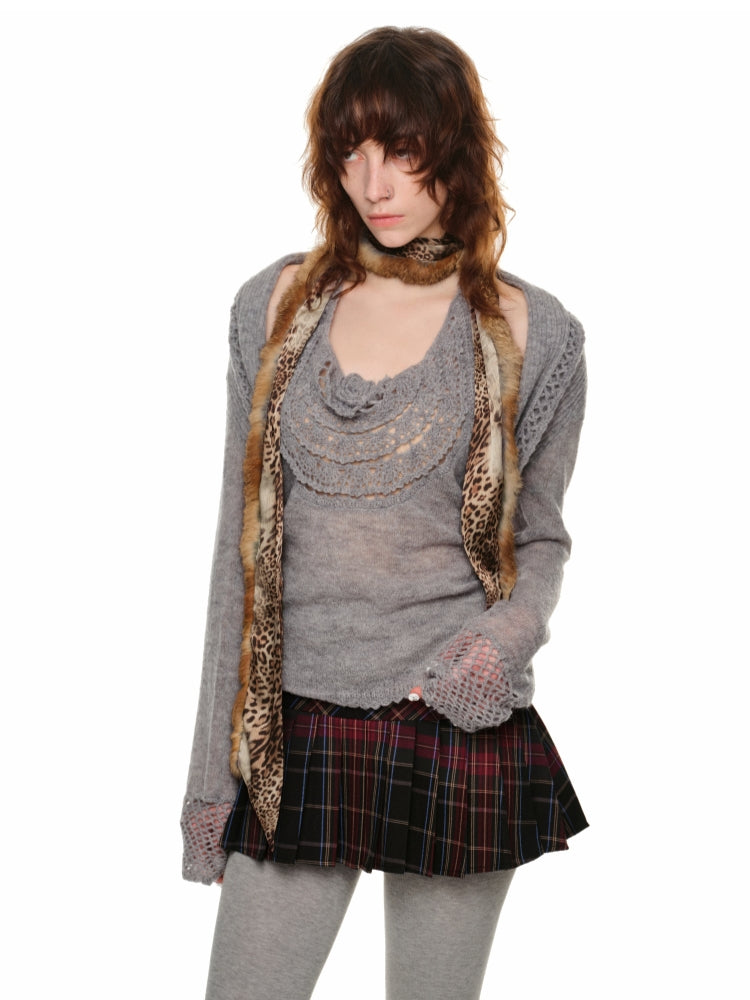 Crochet Knit Cardigan - CHINASQUAD