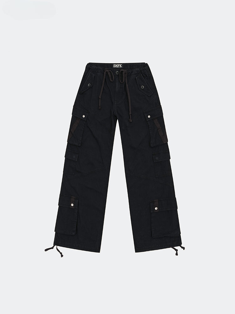 Compass Cyber Tarpan Retro Paratrooper Pants Black - CHINASQUAD