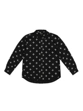 Black Oversized Cotton Shirt - CHINASQUAD