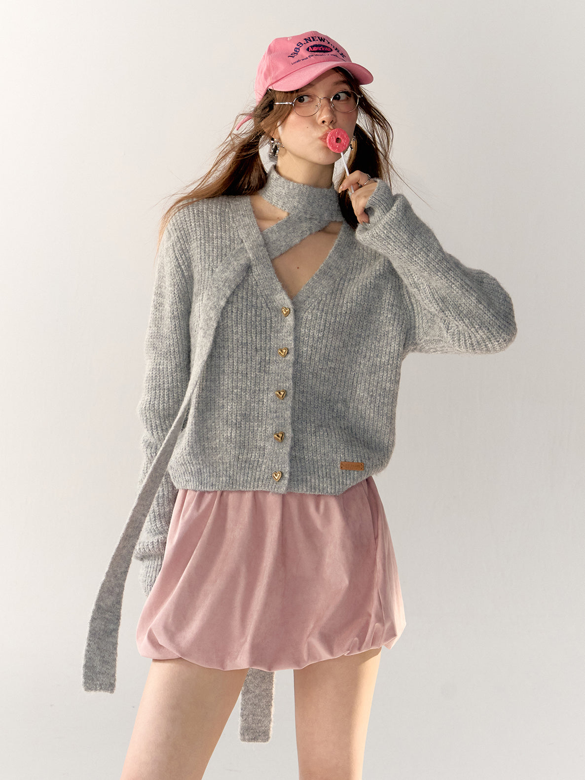 Suede Pleated Bubble Skirt - CHINASQUAD
