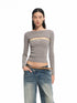 Wool Real Two-piece Layered Knit Crewneck - CHINASQUAD