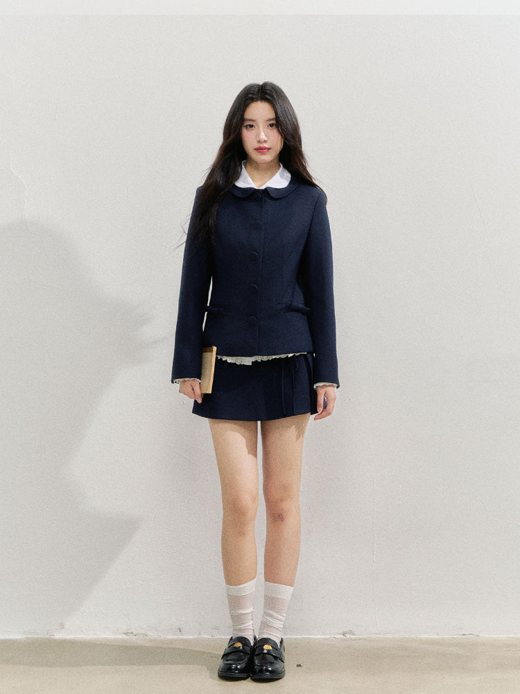 Navy Blue College-style Suit - CHINASQUAD
