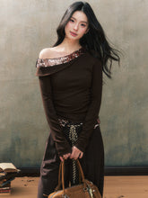 Off-Shoulder Plaid Patchwork Blouse - CHINASQUAD