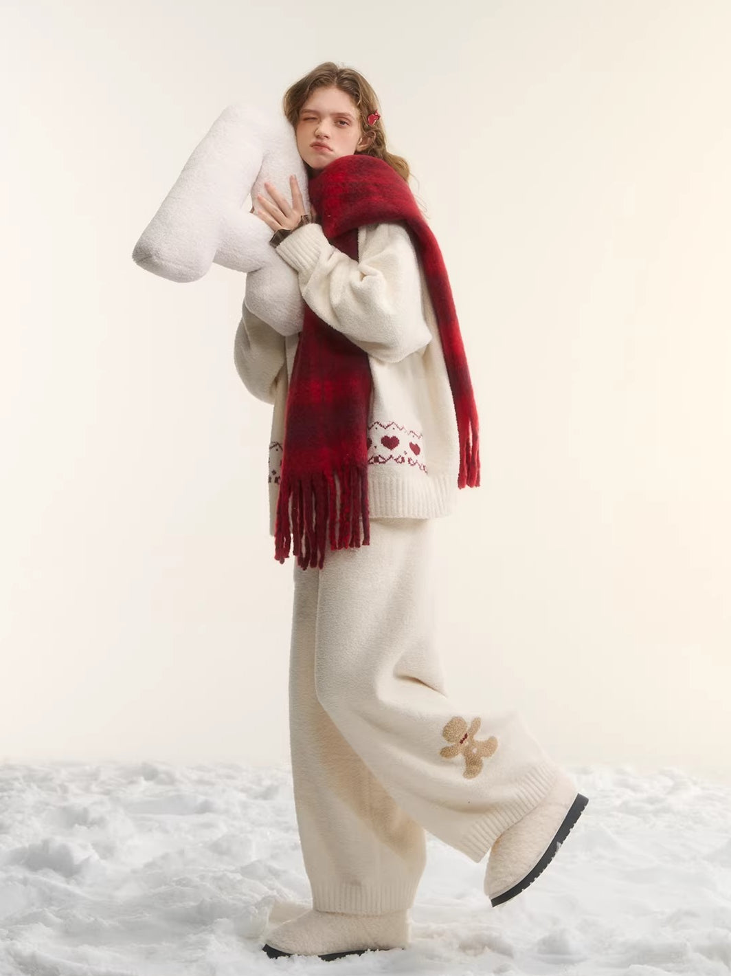 Gingerbread Knit Lounge Sweater & Pants Set