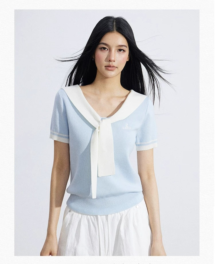 Lyocell Soft-Touch Layered Scarf Knit Top