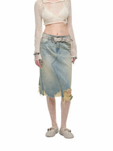Washed Denim Skirt - CHINASQUAD