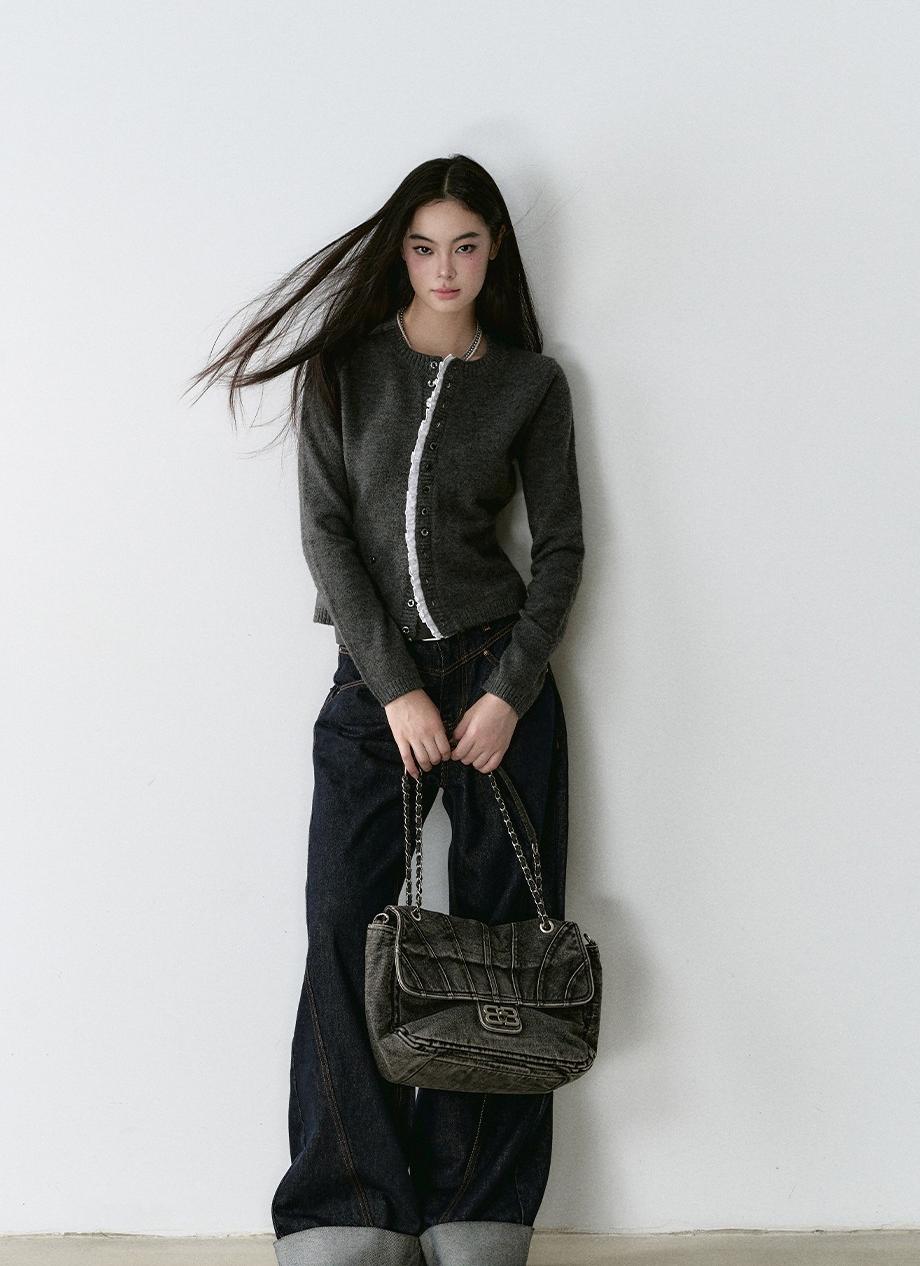 Structured Vintage-Dyed Jeans - CHINASQUAD