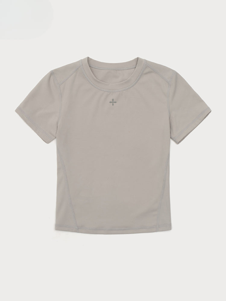 Cross Shaped Slim Fit T-shirt Base Shirt - CHINASQUAD