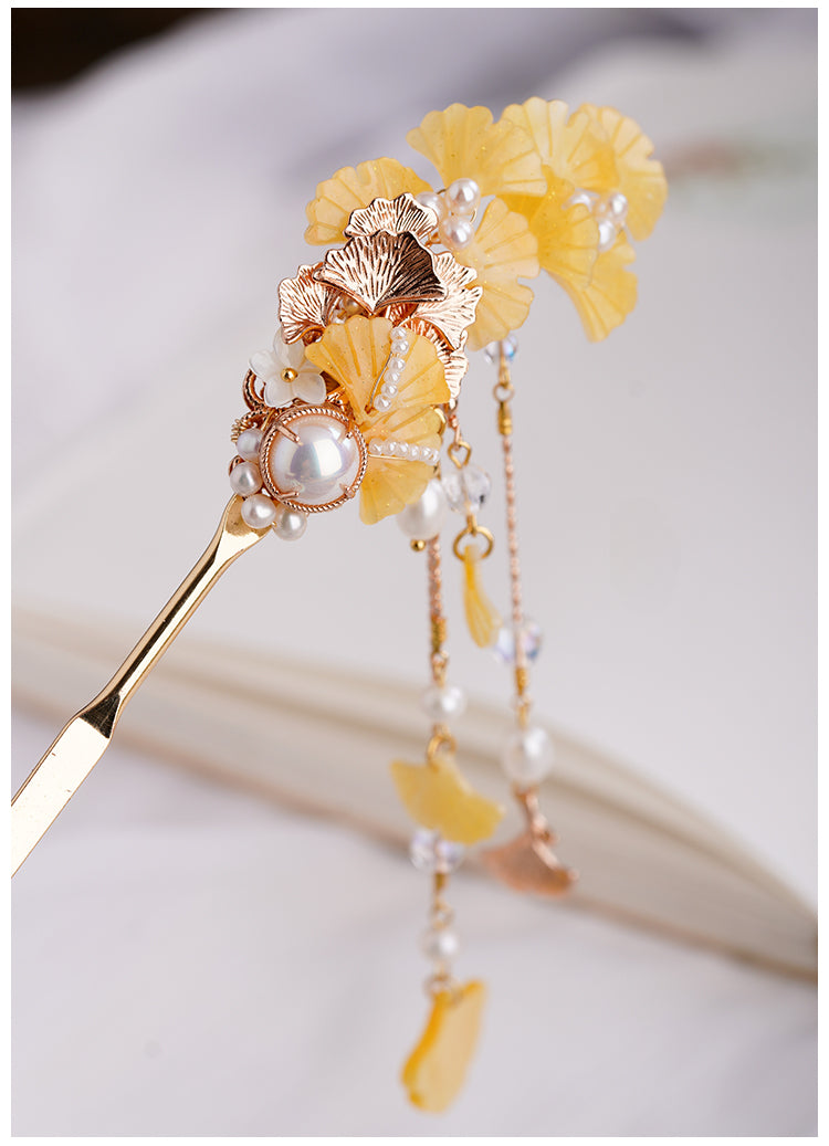 Tassel Ginkgo Hanfu Hairpin - CHINASQUAD
