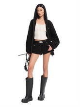 Hollow-out Square Neck Knit Tank Top - CHINASQUAD