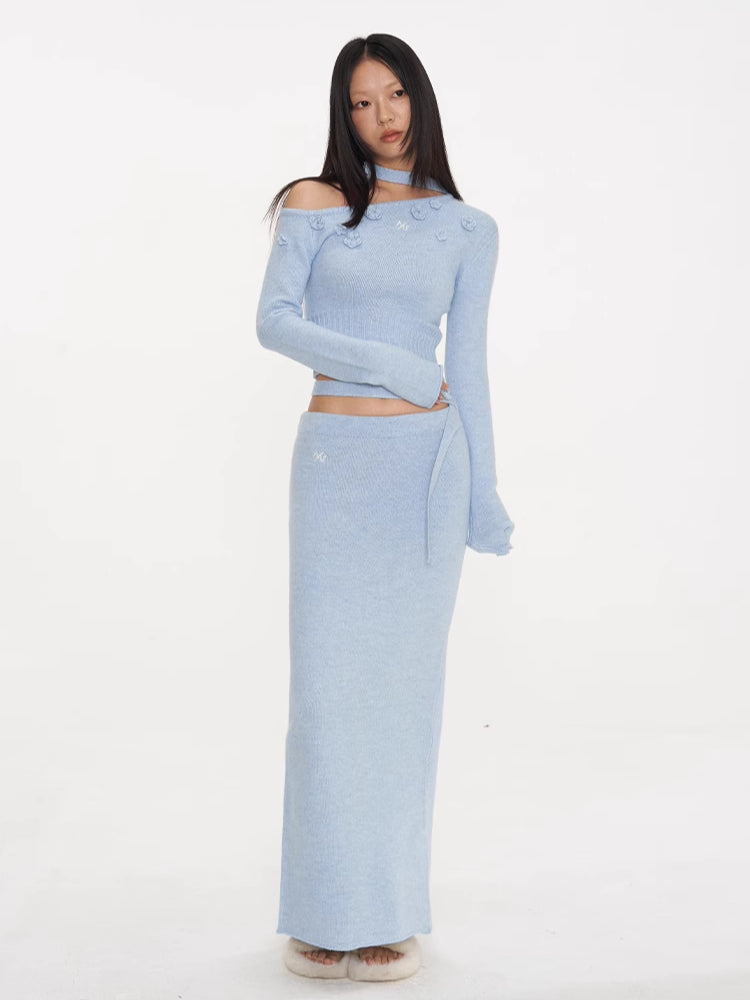 Wild Rose Knit Crewneck Sweater - CHINASQUAD