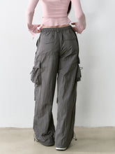 Mesh Pocket Cargo Wide-Leg Pants - CHINASQUAD