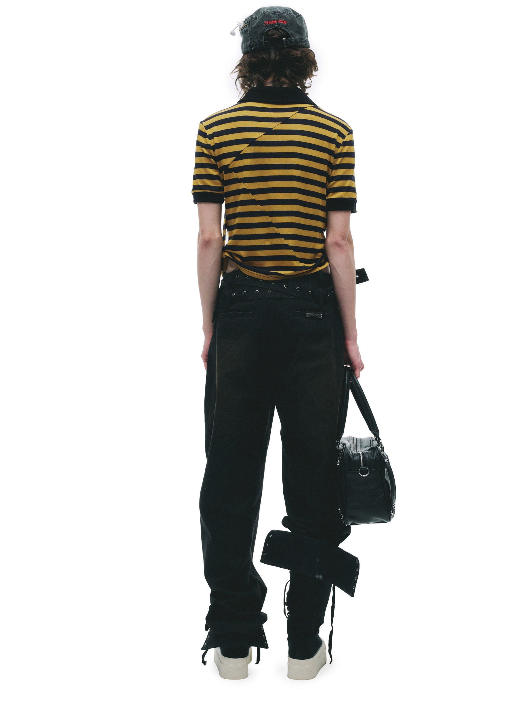 Patchwork Drawstring Adjustable T-Shirt