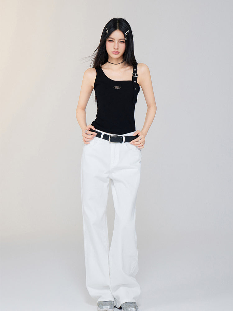 Irregular Off - the - Shoulder Vest