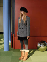 Black & Gray Blazer Dress - CHINASQUAD