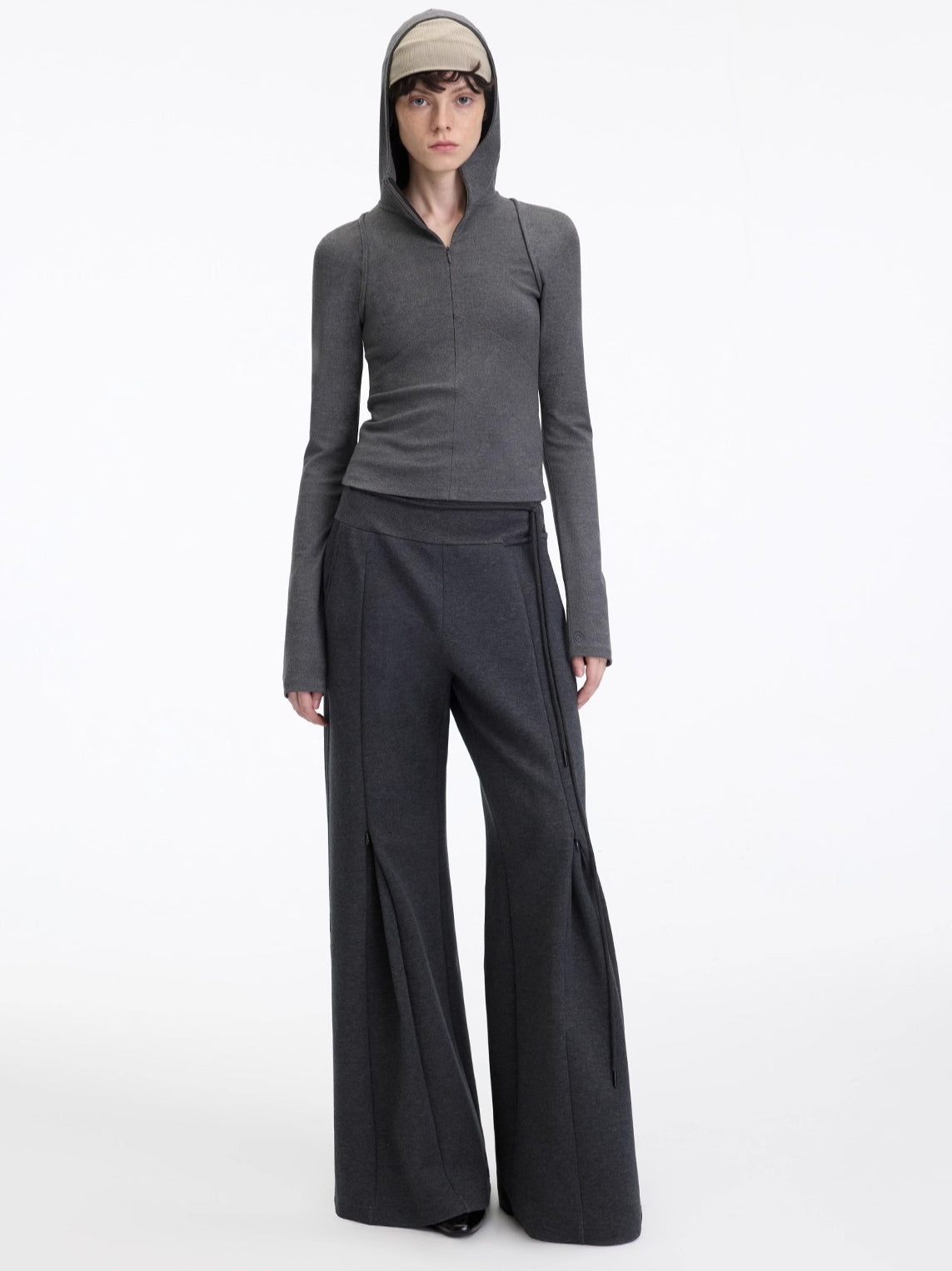 Antibacterial Lyocell Stretch Micro-Flare Pants